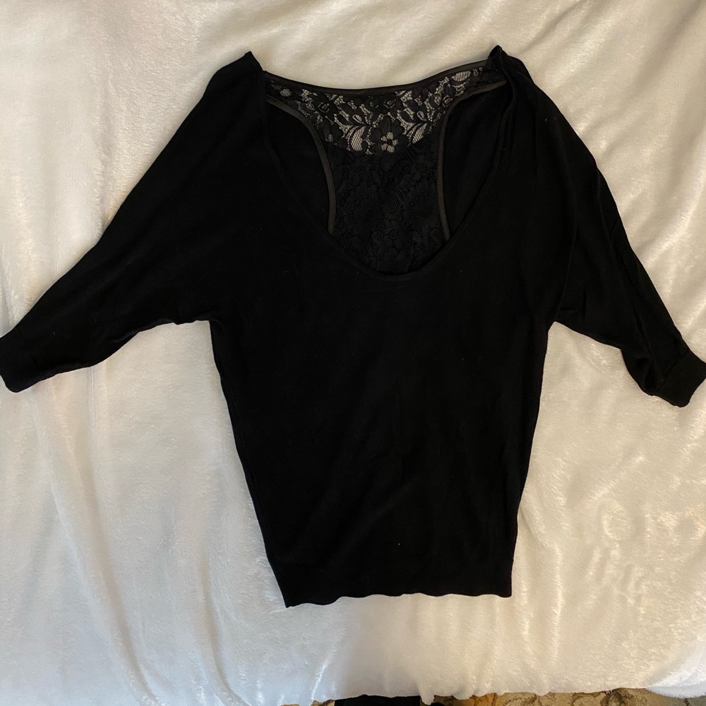 Express Lace Back Sweater - Picture 6 of 6